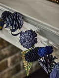 Dibor Moonlight Blue Christmas Garland 120cm - British product