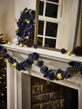 Dibor Moonlight Blue Christmas Garland 120cm - British product