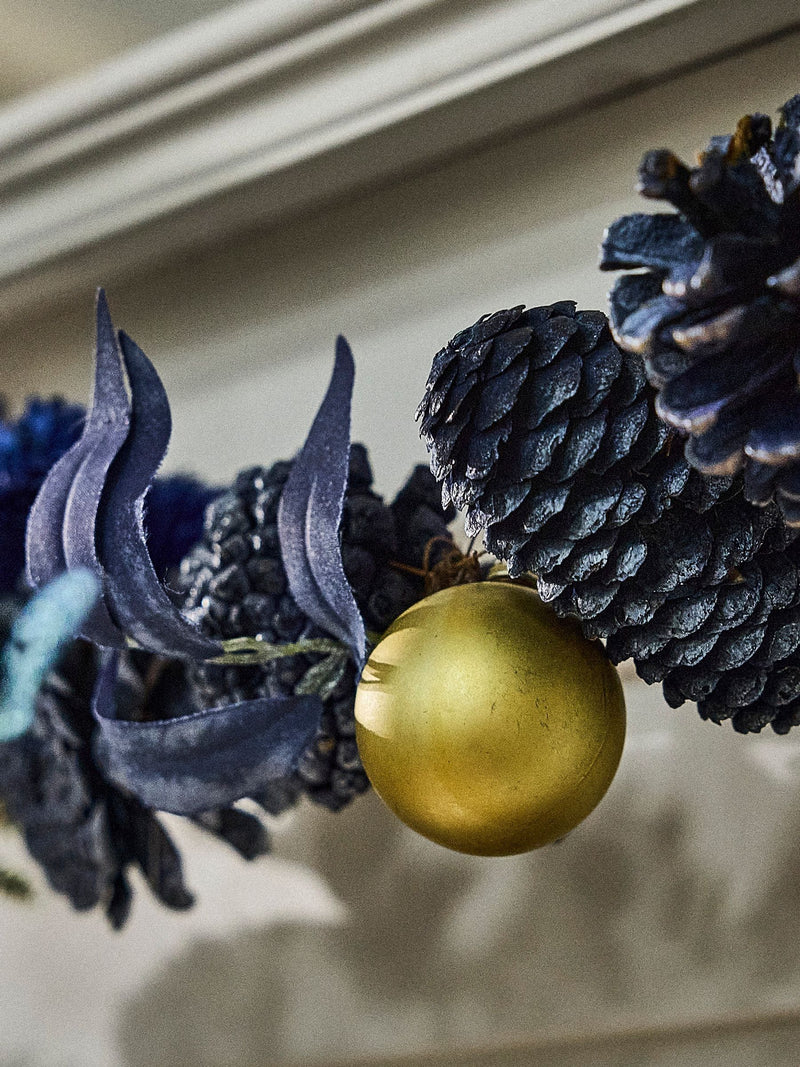 Dibor Moonlight Blue Christmas Garland 120cm - British product