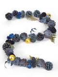 Dibor Moonlight Blue Christmas Garland 120cm - British product