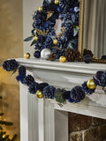 Dibor Moonlight Blue Christmas Garland 120cm - British product