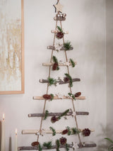 Next Dibor Natural Nordic Pine Christmas Tree Ladder Wall Decoration 92x62x2cm- Buy online at McGrocer
