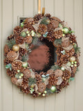 Dibor Brown Festive Foliage Wreath 50cm - British product