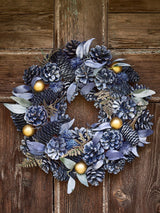 Next Dibor Blue Moonlight Christmas Wreath 50cm- Buy online at McGrocer