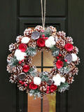 Dibor Brown Snowfall wreath 36cm - British product