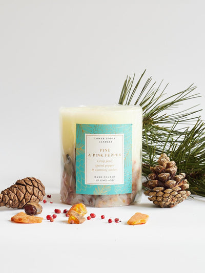 Next Large Pine and Pink Pepper Scented Botanical Candle- Buy online at McGrocer