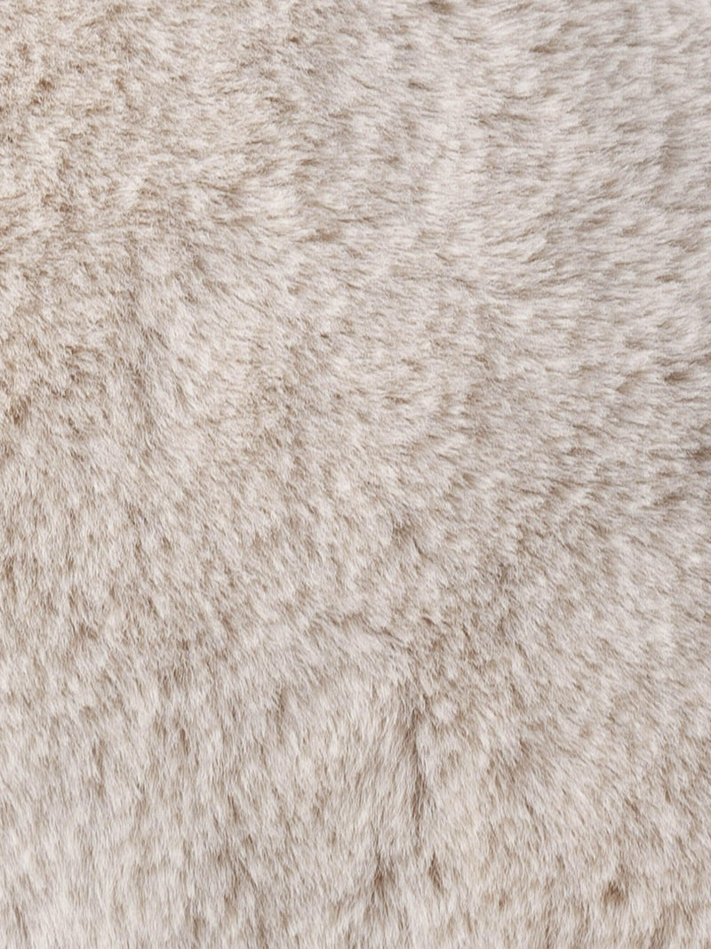 Furn Natural large beige faux fur cushion (British brand)
