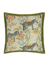 Next Wylder Ecru Green Sundra Exotic Cotton Cushion 50cm- Buy online at McGrocer