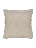 Paoletti blue damask fringed cushion 50cm - British product