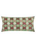 Paoletti Laurel embroidered geometric cushion 60x30cm (British brand)