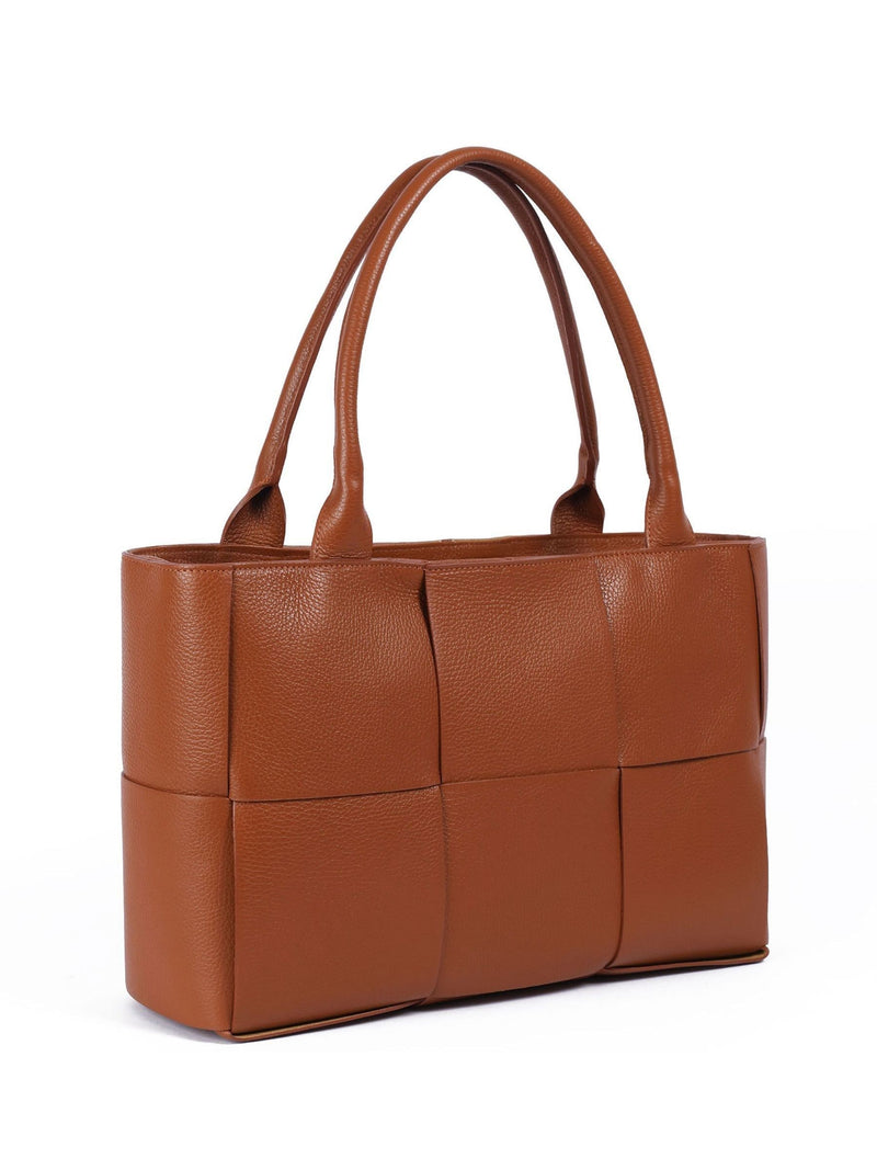 LRM Goods personalised leather Lettie tote bag, imported from the UK