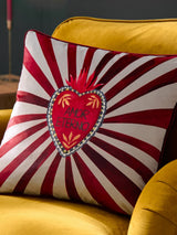 Next Furn Red Amor Eterno Velvet Cushion - 45 x 45cm- Buy online at McGrocer