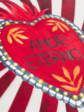 Furn Red Amor Eterno Velvet Cushion 45cm (British brand)