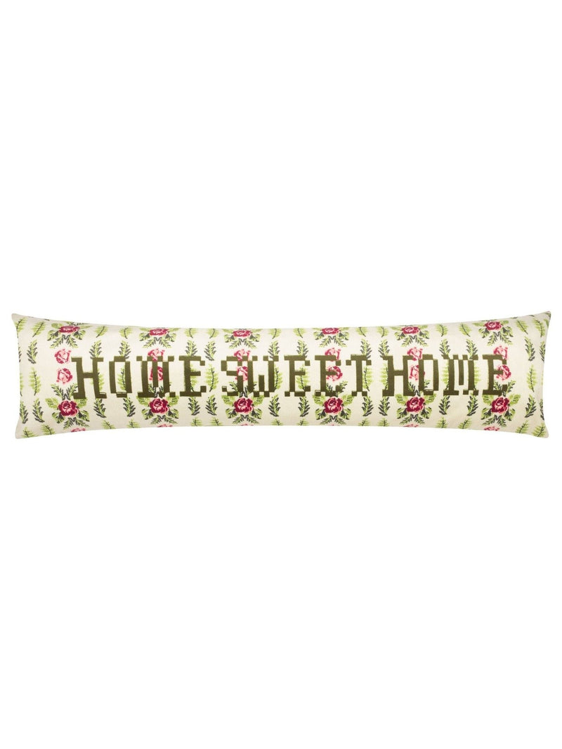 Furn Green velvet draught excluder floral design 92cm (British brand)