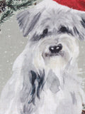Evans Lichfield Christmas dog cushion 43cm, imported from the UK