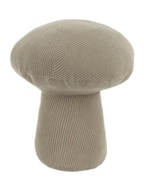 Butée de porte en velours côtelé couleur champignon Wylder Taupe 23x24x23cm