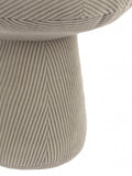 Wylder taupe corduroy mushroom velvet doorstop 23x24x23cm (British brand)
