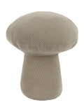 Wylder taupe corduroy mushroom velvet doorstop 23x24x23cm (British brand)