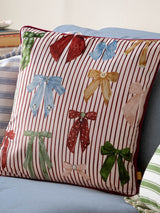 Next Furn Silk Pink Noortje Bows Cushion 45cm x 45cm- Buy online at McGrocer
