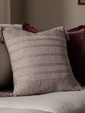Yard Stone Larch woven tasselled cushion 45cm, imported from the UK