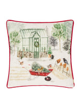 Next Evans Lichfield Multicolour Christmas Winter Garden Piped Cushion 43 x 43 x 8 cm- Buy online at McGrocer