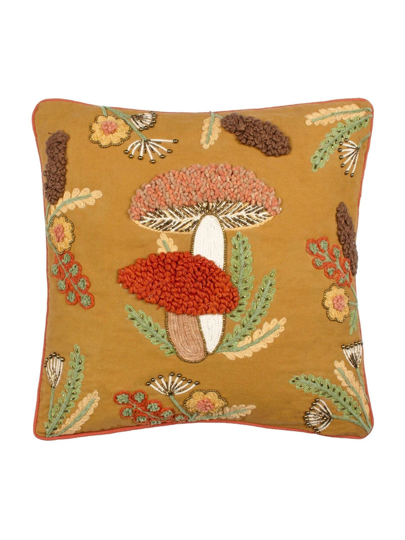 Wylder cushion Autumn Gold Mushroom Dell Embroidered 45x45cm, UK version