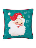Evans Lichfield multicolour Christmas vintage Santa piped cushion - British product