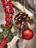 Dibor Personalised Christmas wreath 30cm, imported from the UK