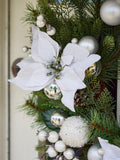 Dibor Personalised Christmas Wreath Natural Grapevine 55cm, imported from the UK