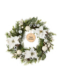 Dibor Personalised Christmas Wreath Natural Grapevine 55cm, imported from the UK
