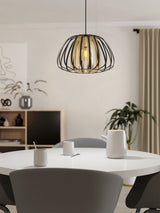 Next Eglo Encinitos Black Caged Style Pendant Ceiling Light- Buy online at McGrocer