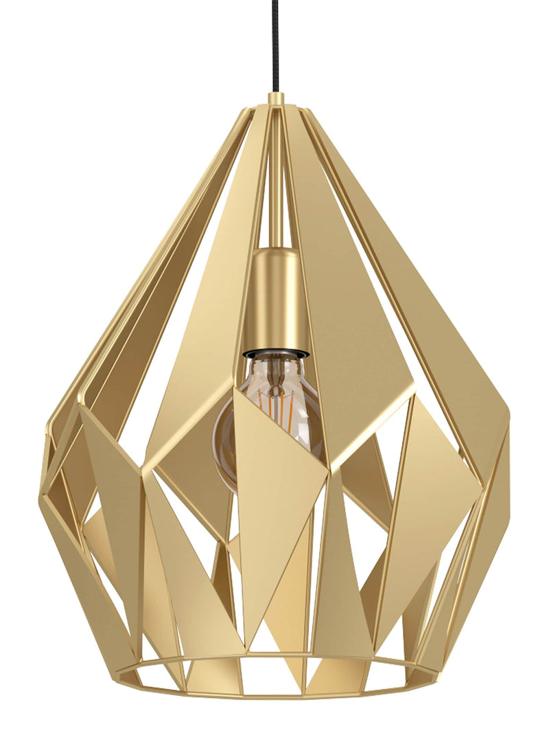 Eglo Gold Carlton pendant ceiling light 31cm (British brand)