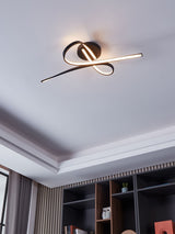 Next Eglo Black Selvina 1 LED Flush Ceiling Light- Buy online at McGrocer