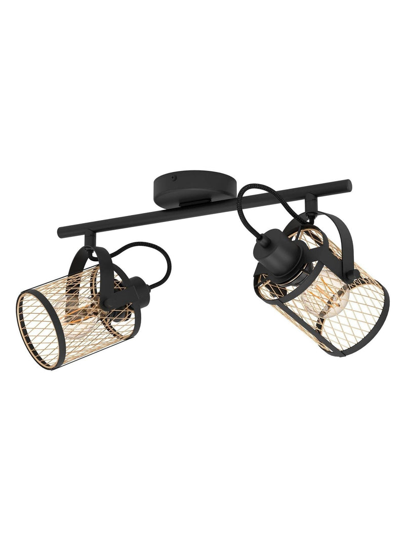 Eglo Black Dellow lattice style spotlight (British brand)