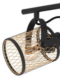 Eglo Black Dellow lattice style spotlight (British brand)
