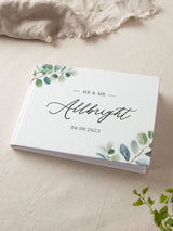 Next No Ordinary Gift Eucalyptus Personalised Surname Wedding Guest Book 21 cm x 15.5 cm- Buy online at McGrocer