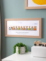 Next No Ordinary Gift Wooden Train Personalised Framed Print in Oak Frame 18x40cm- Buy online at McGrocer