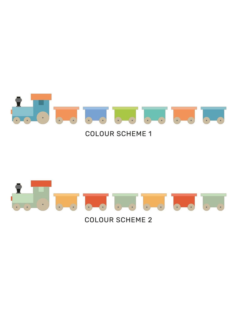 No Ordinary Gift wooden train personalised framed print 18x40cm (British brand)