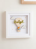 No Ordinary Gift personalised hot air balloon print 25x25cm, UK version