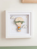 No Ordinary Gift personalised hot air balloon print 25x25cm, UK version