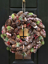 Next Dibor Brown Frosted Berries Christmas Wreath 36cm- Buy online at McGrocer
