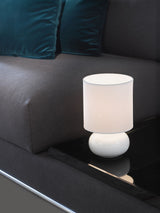 Next Eglo White Trondio Ceramic Modern Table Lamp- Buy online at McGrocer