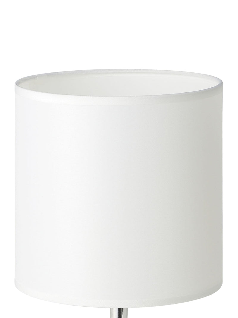 Eglo white ceramic table lamp with fabric shade, imported from the UK