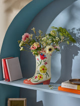 Next Eleanor Bowmer Cream/Red Cowgirl Boot Ceramic Vase 30cm- Buy online at McGrocer