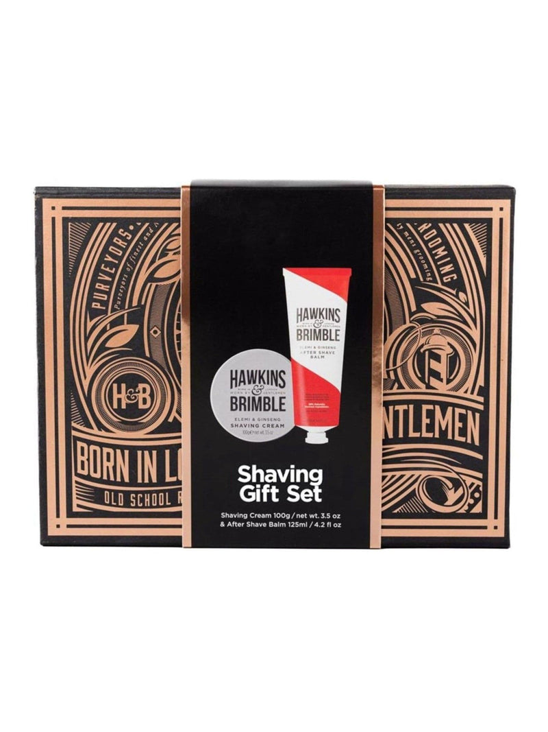 Hawkins & Brimble shaving gift set, UK version