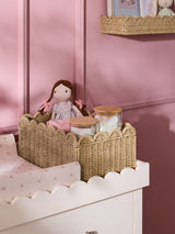 Next Jojo Maman Bébé Natural Elodie Scallop Storage Basket- Buy online at McGrocer