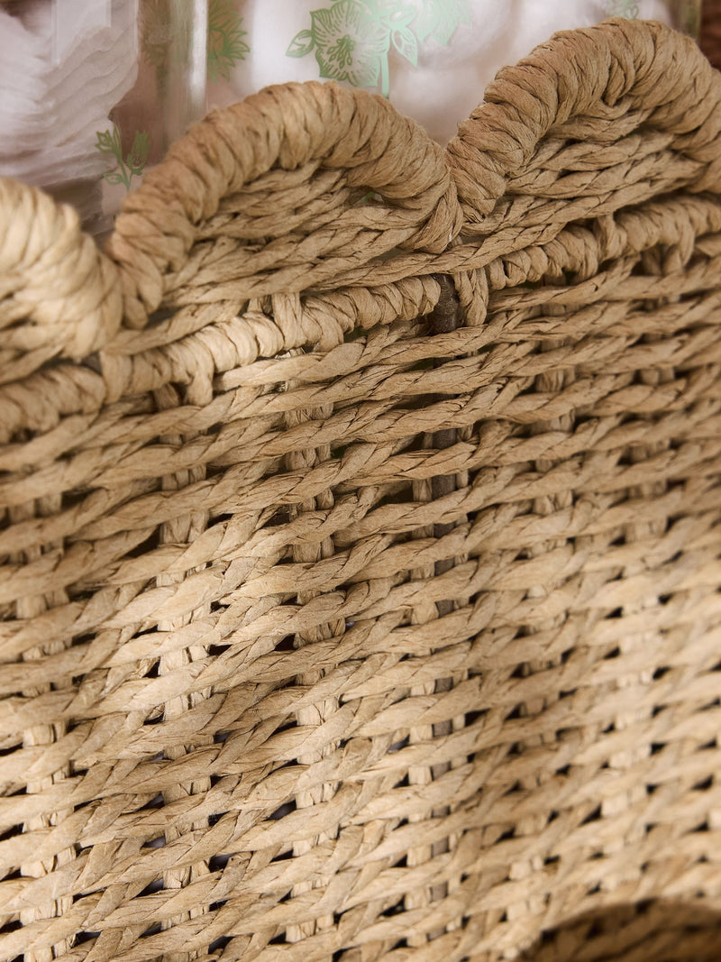 Jojo Maman Bébé natural scallop storage basket, UK version