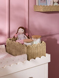 Jojo Maman Bébé natural scallop storage basket, UK version