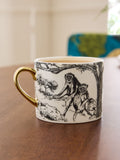 Clarke & Clarke Kisumu bone china mugs set of 2 - British product