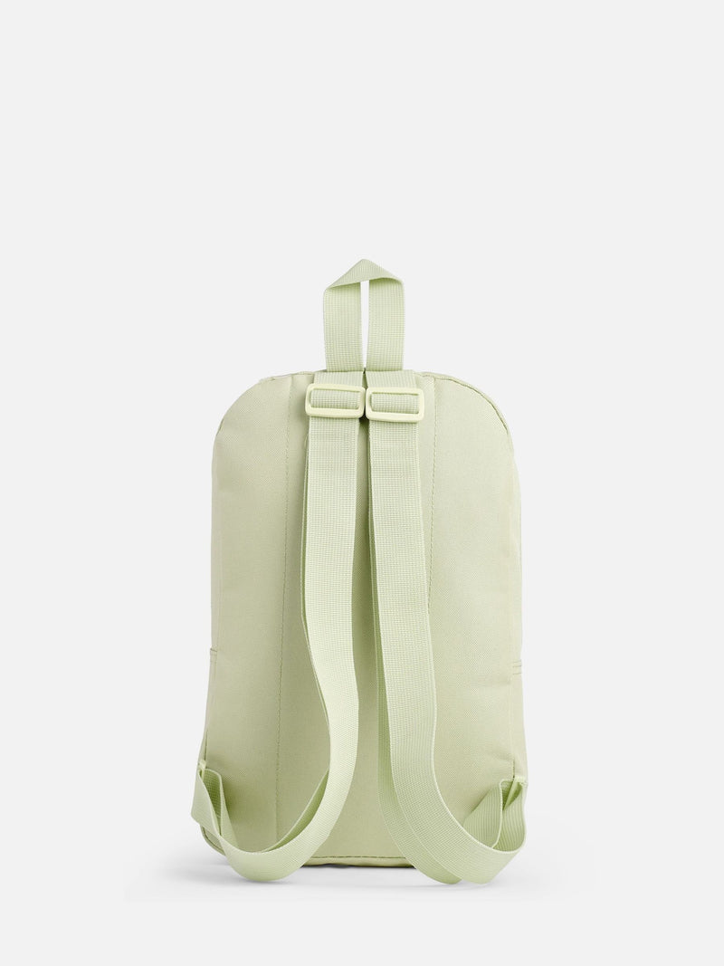 Alphabet kids green backpack with personalised initial, imported from the UK